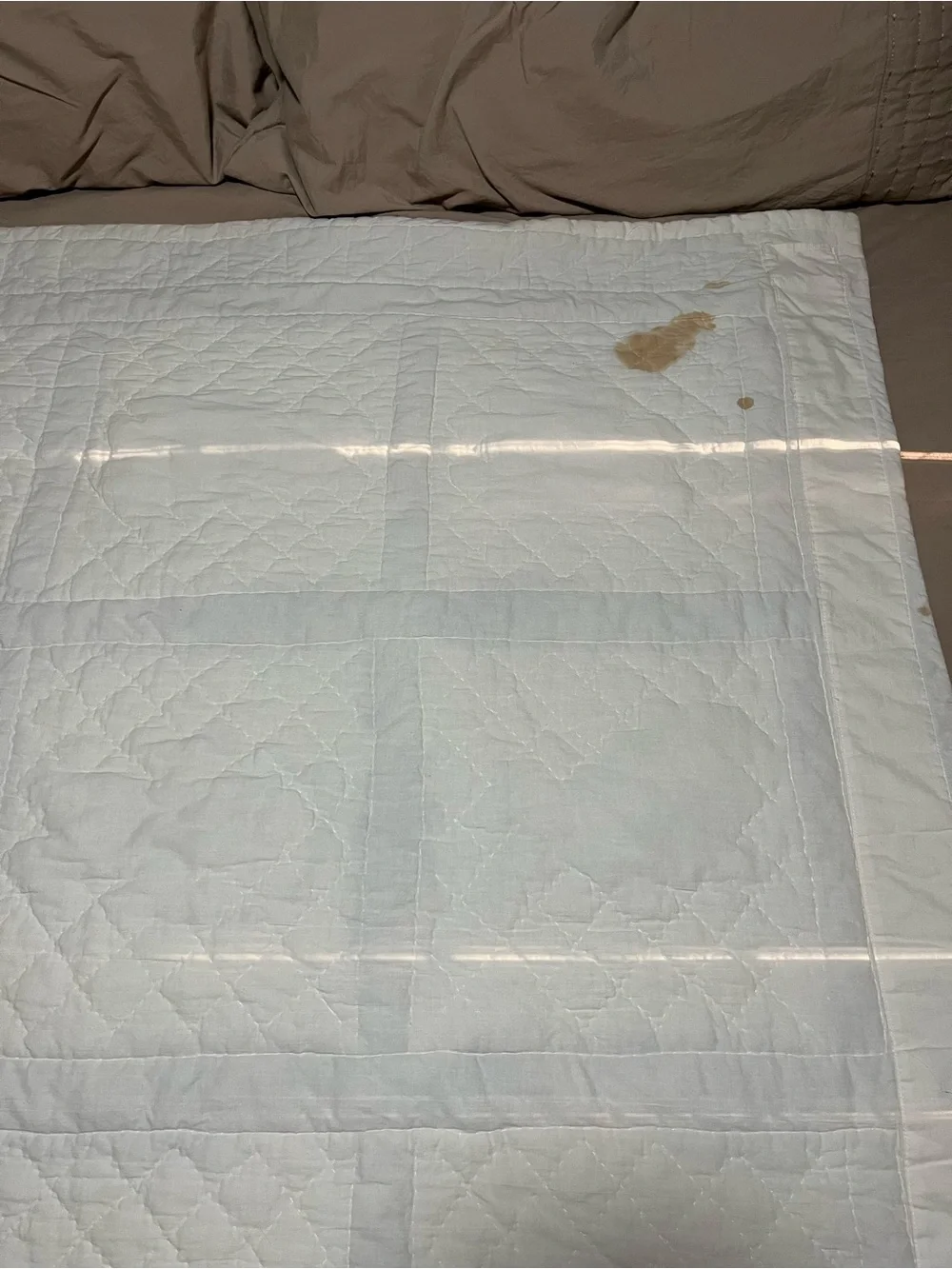 Vtg  Americana Bear Patchwork Quilt Throw Lap Blanket Cottagecore 48 x 57